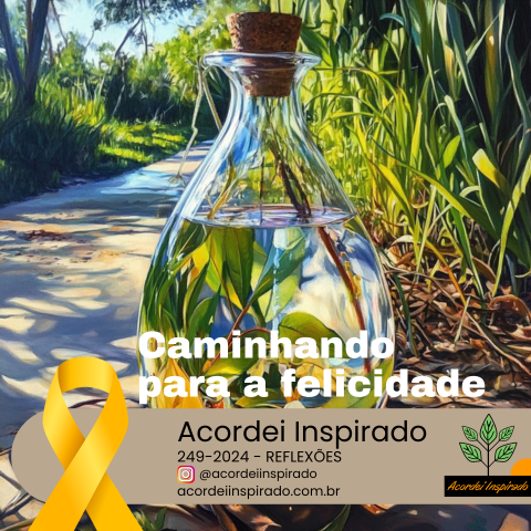 Acordei Inspirado 249/2024 - Caminhando para a felicidade 