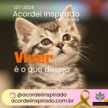 Acordei Inspirado 127/2024 - Viver é o que desejo